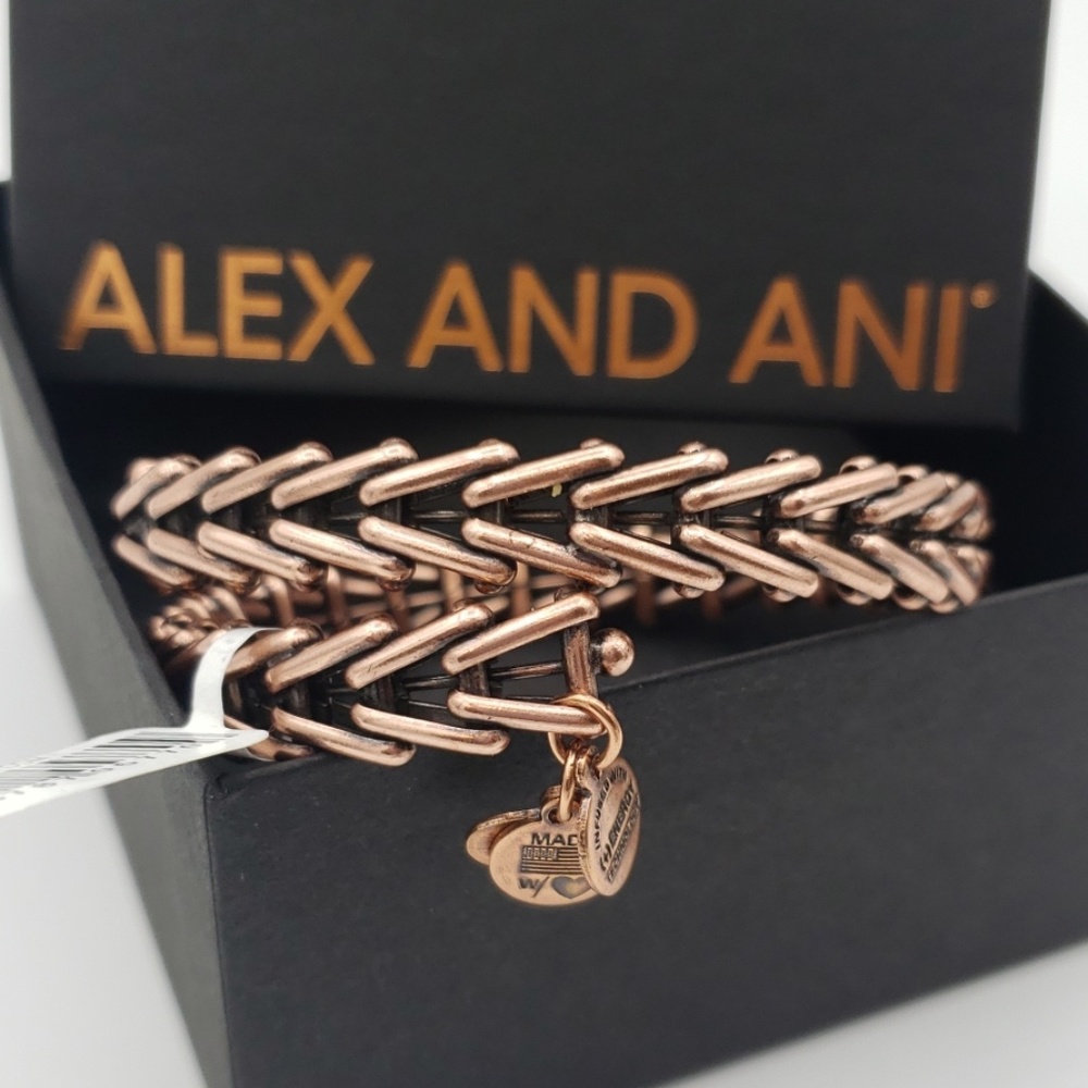 NWT Alex and Ani Gypsy 66 Wrap Rose Gold